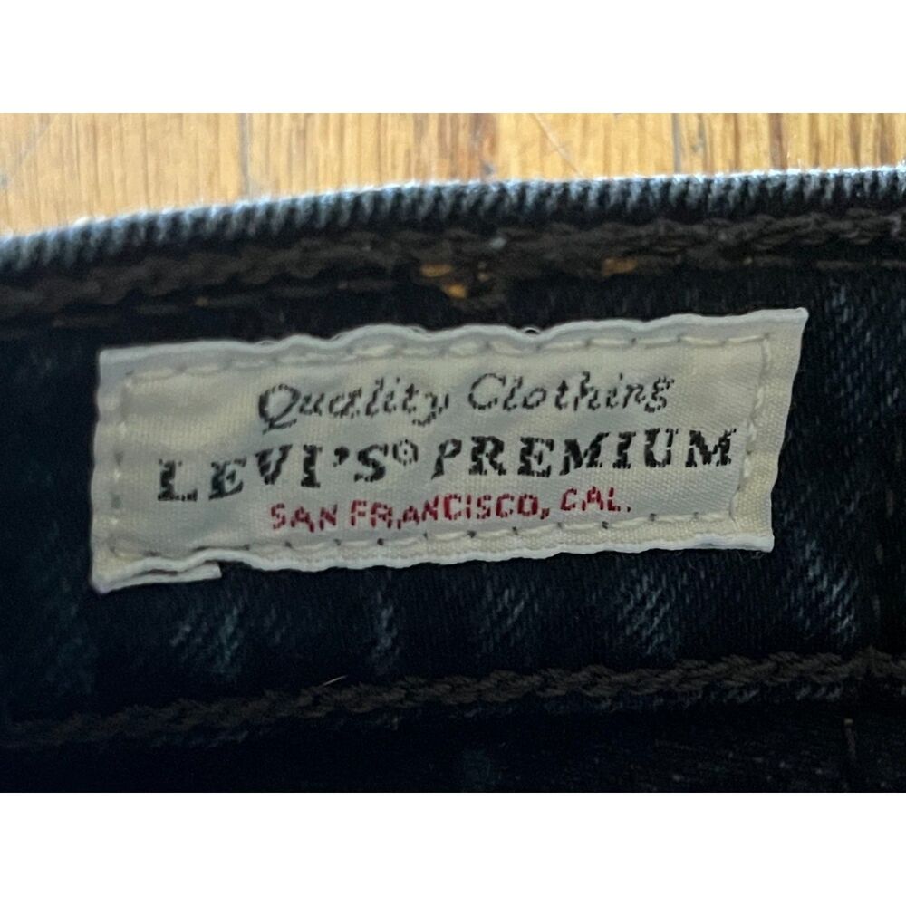 Levi's Black Wedgie Denim Pants Jeans Women's Size 28 - Picture 4 of 11